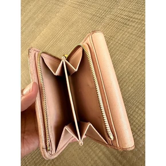 Authentic Miu Miu Matelasse - Pink Blush Leather Trifold Wallet - Picture 10 of 13